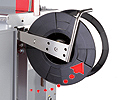 Porta bobina 5 mm..jpg Sistema brevettato di cambio bobina semplificato 